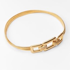 New Zara metal stretch belt size 85 (USA 32).